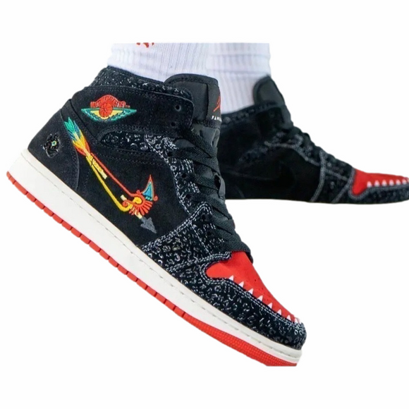 Jordan Other - Nike Air Jordan 1 MID GS Siempre Familia Child Size 2Y Big Boy Running Shoes